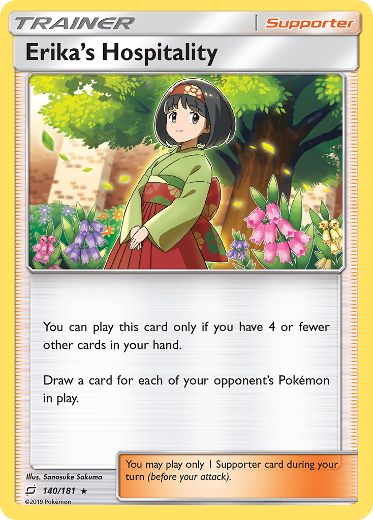 Erika's Hospitality (140/181) [Sun & Moon: Team Up] | Anubis Games and Hobby