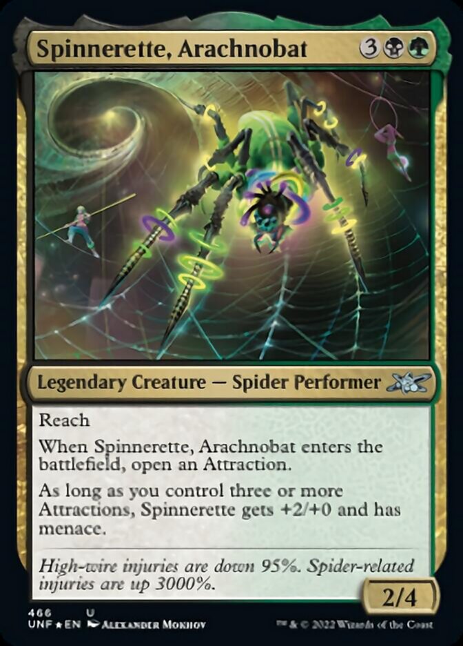 Spinnerette, Arachnobat (Galaxy Foil) [Unfinity] | Anubis Games and Hobby