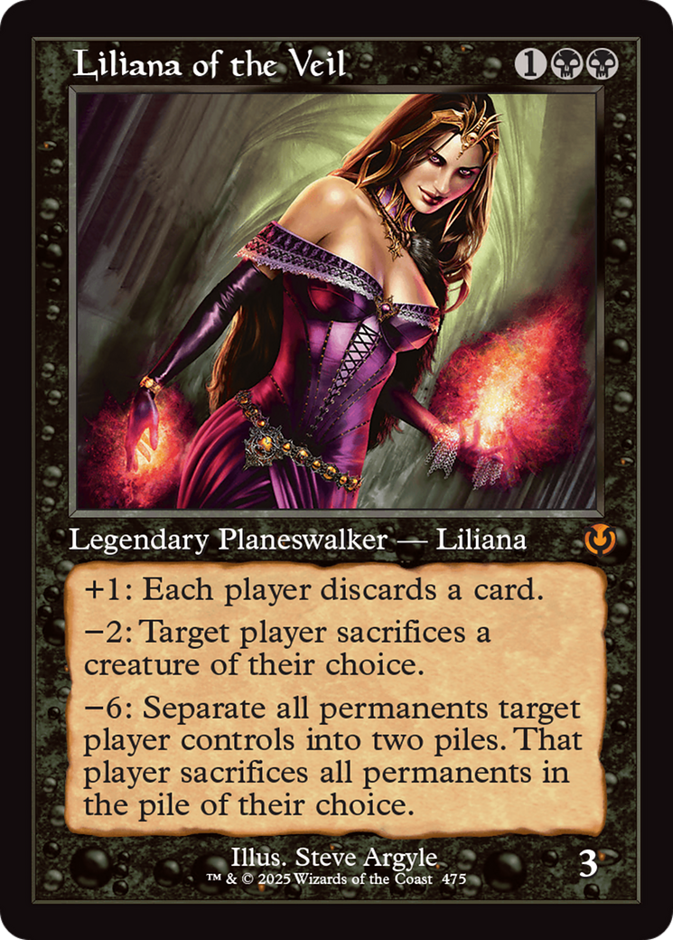 Liliana of the Veil (Retro Frame) [Innistrad Remastered] | Anubis Games and Hobby