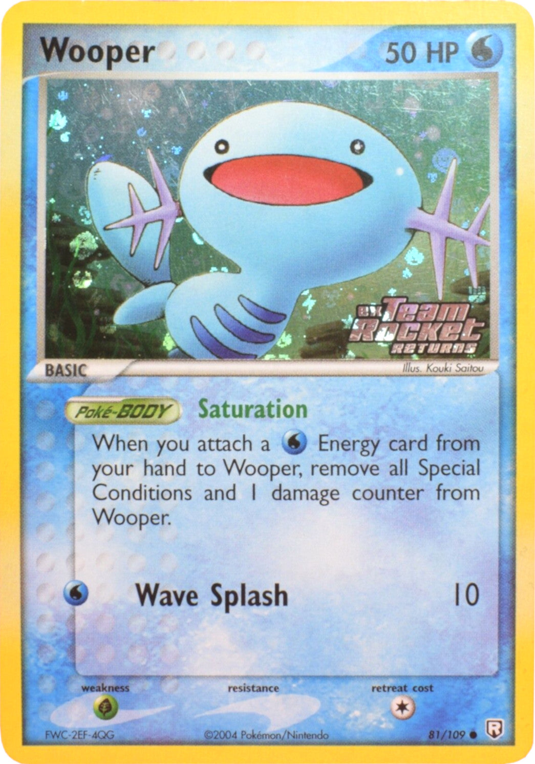 Wooper (81/109) (Stamped) [EX: Team Rocket Returns] | Anubis Games and Hobby