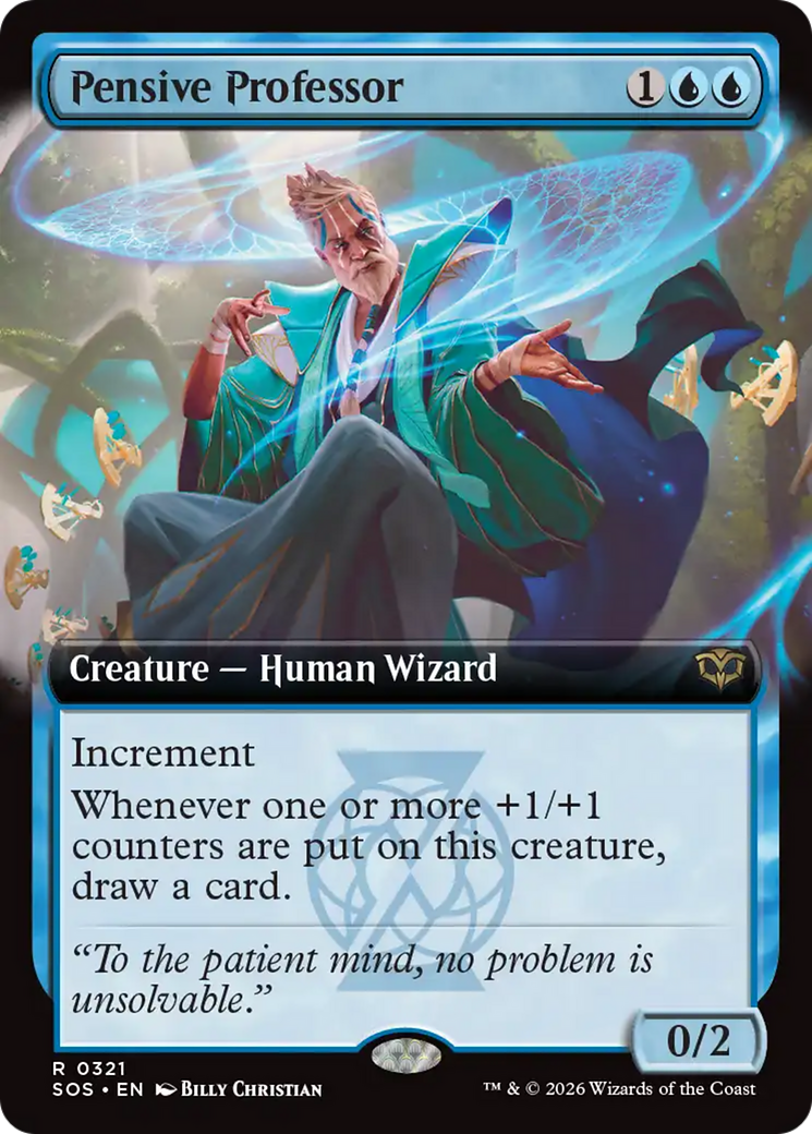 Pensive Professor (Extended Art) [Secrets of Strixhaven] | Anubis Games and Hobby