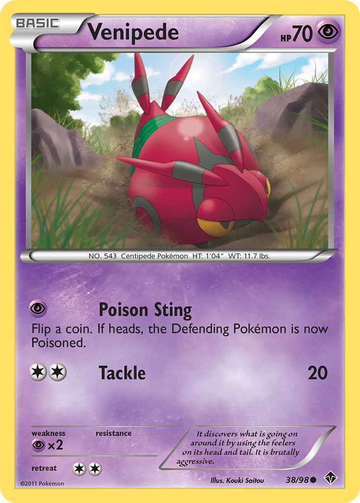 Venipede (38/98) [Black & White: Emerging Powers] | Anubis Games and Hobby