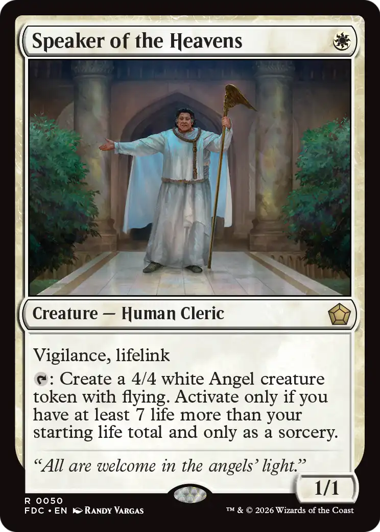 Speaker of the Heavens [Foundations Commander] | Anubis Games and Hobby