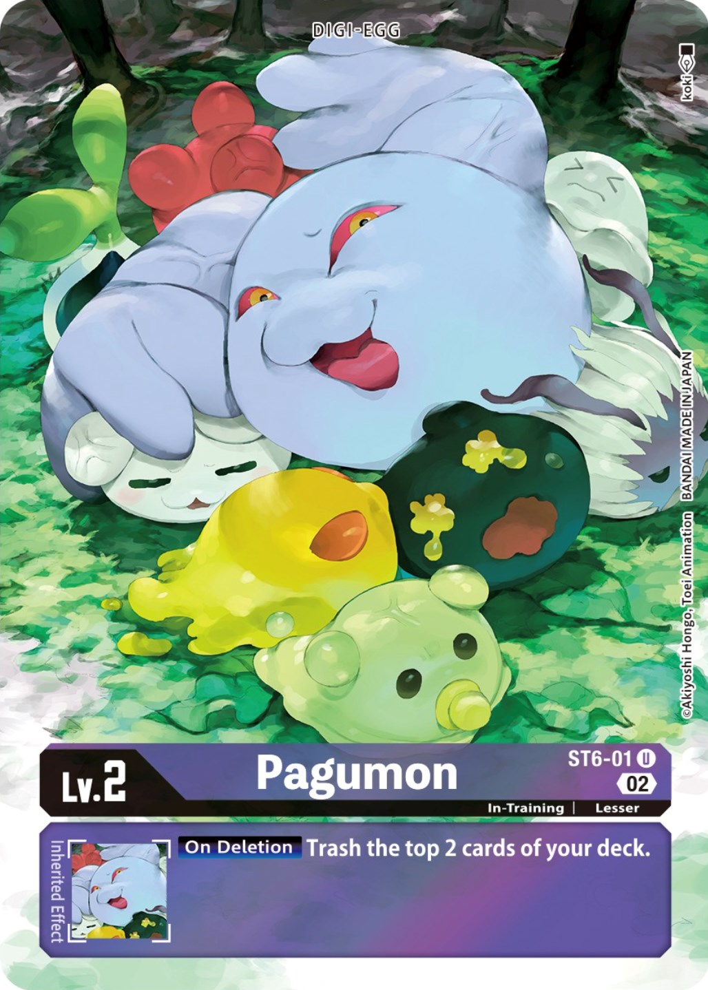 Pagumon [ST6-01] (Alternate Art) [Starter Deck: Beelzemon Advanced Deck Set] | Anubis Games and Hobby
