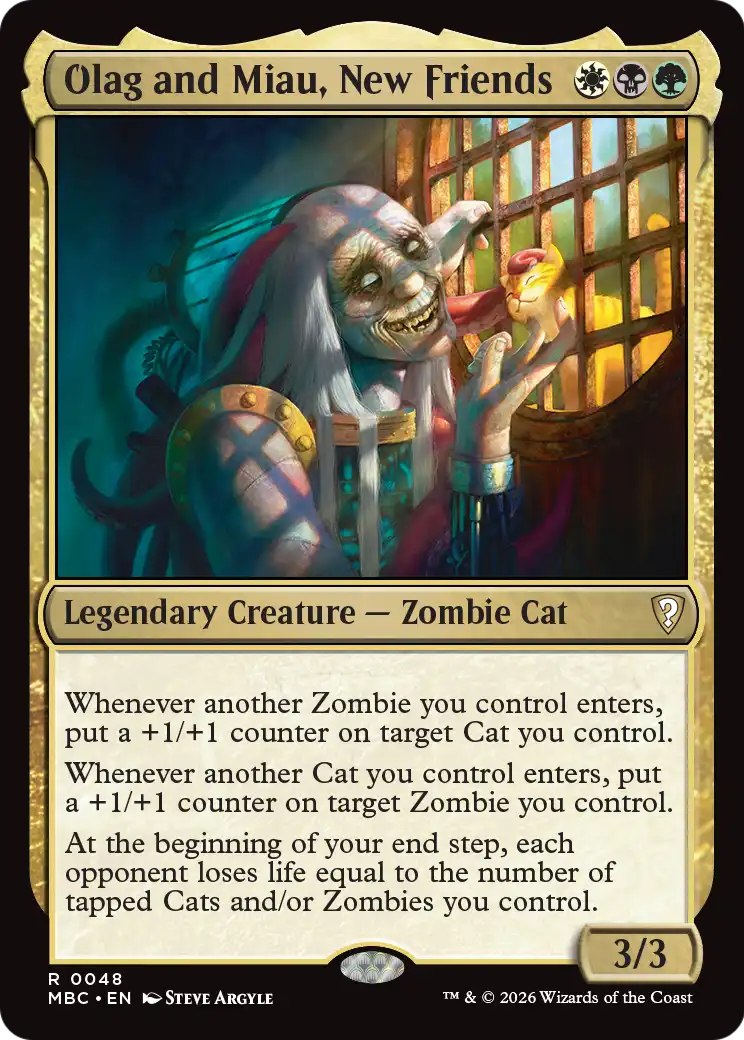 Olag and Miau, New Friends [Mystery Booster: Commander Edition] | Anubis Games and Hobby