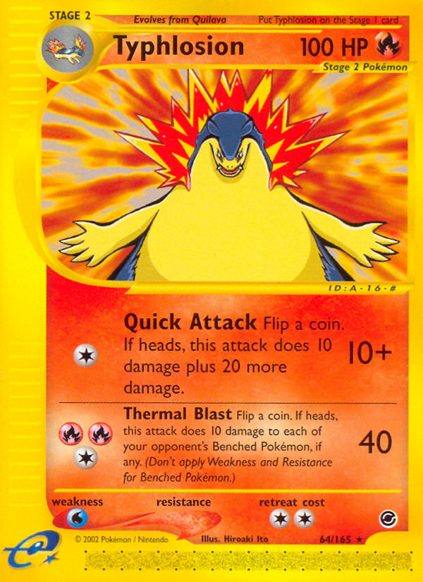 Typhlosion (64/165) [Expedition: Base Set] | Anubis Games and Hobby