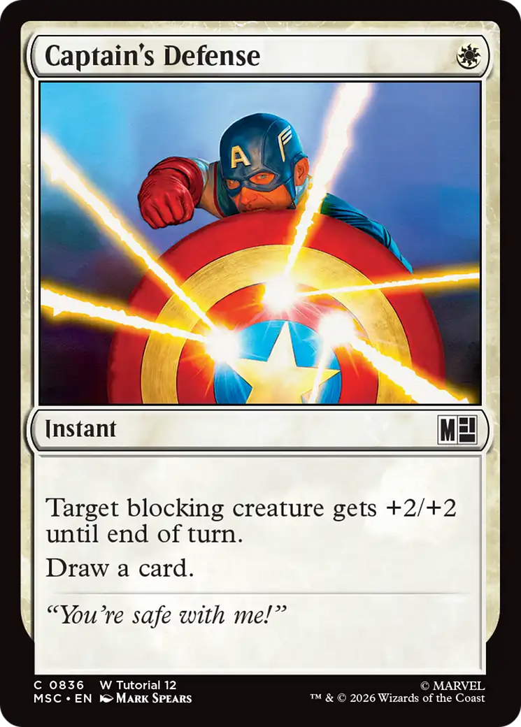 Captain's Defense [Marvel Super Heroes Commander] | Anubis Games and Hobby