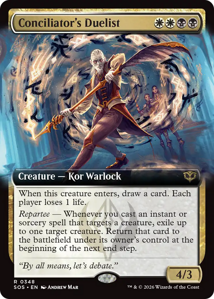 Conciliator's Duelist (Extended Art) [Secrets of Strixhaven] | Anubis Games and Hobby