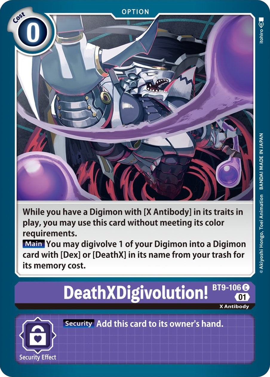 DeathXDigivolution! [BT9-106] [X Record] | Anubis Games and Hobby