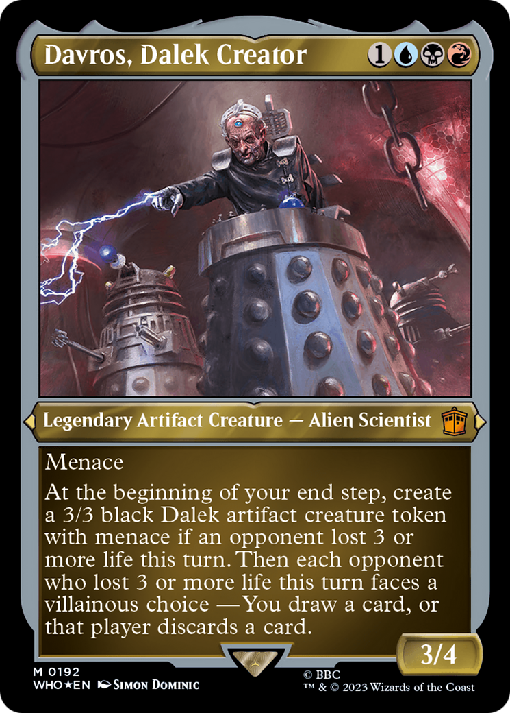 Davros, Dalek Creator (Display Commander) - Thick Stock [Doctor Who] | Anubis Games and Hobby