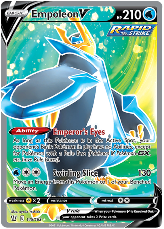 Empoleon V (145/163) [Sword & Shield: Battle Styles] | Anubis Games and Hobby