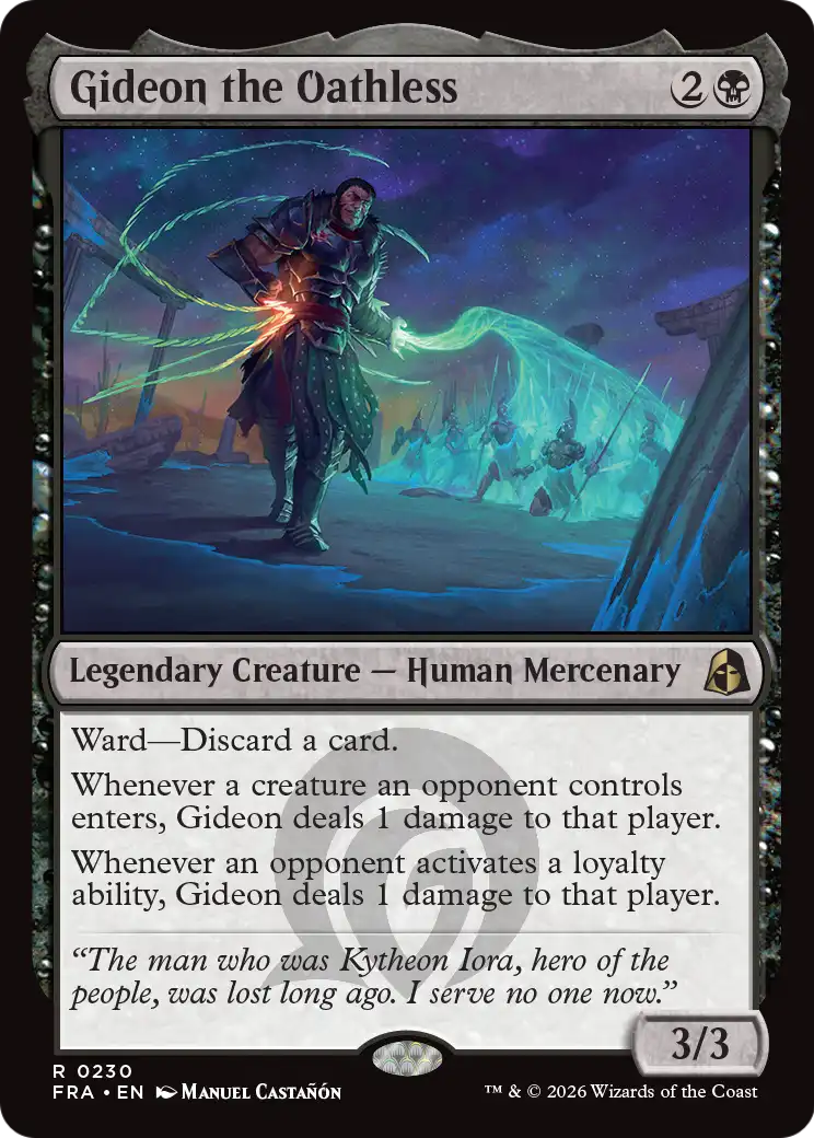 Gideon the Oathless [Reality Fracture] | Anubis Games and Hobby