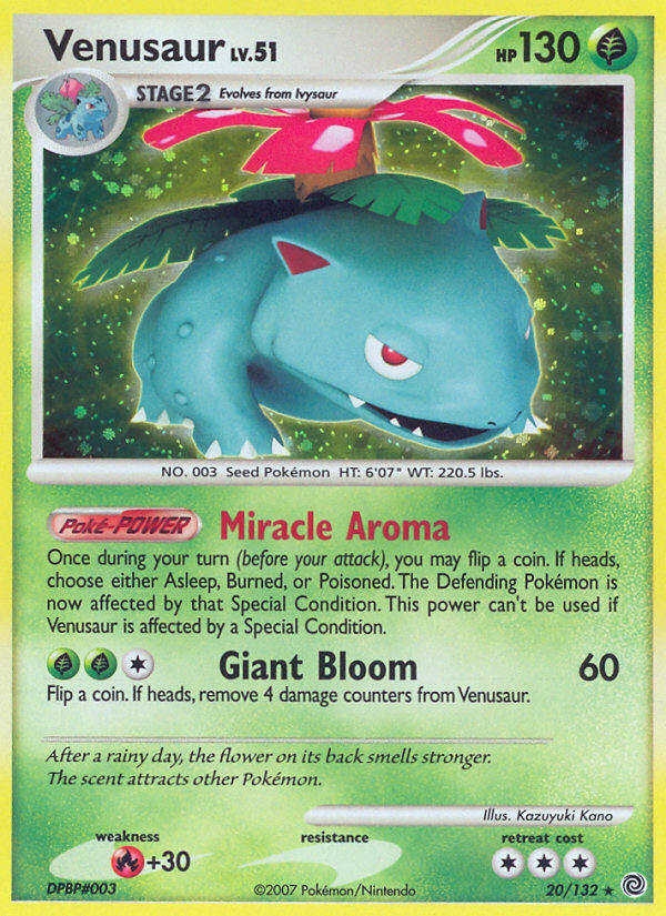 Venusaur (20/132) [Diamond & Pearl: Secret Wonders] | Anubis Games and Hobby