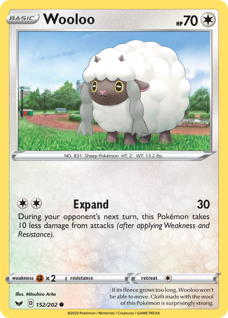 Wooloo (152/202) [Sword & Shield: Base Set] | Anubis Games and Hobby