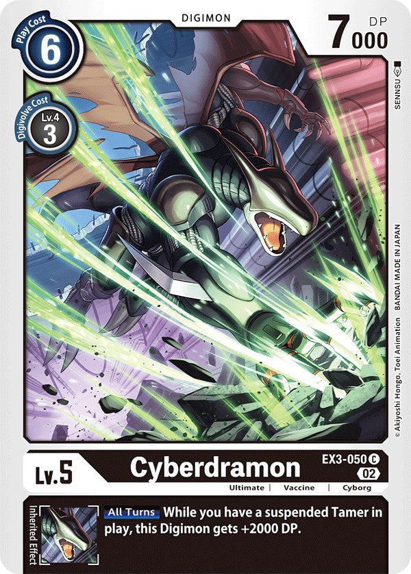 Cyberdramon [EX3-050] [Draconic Roar] | Anubis Games and Hobby