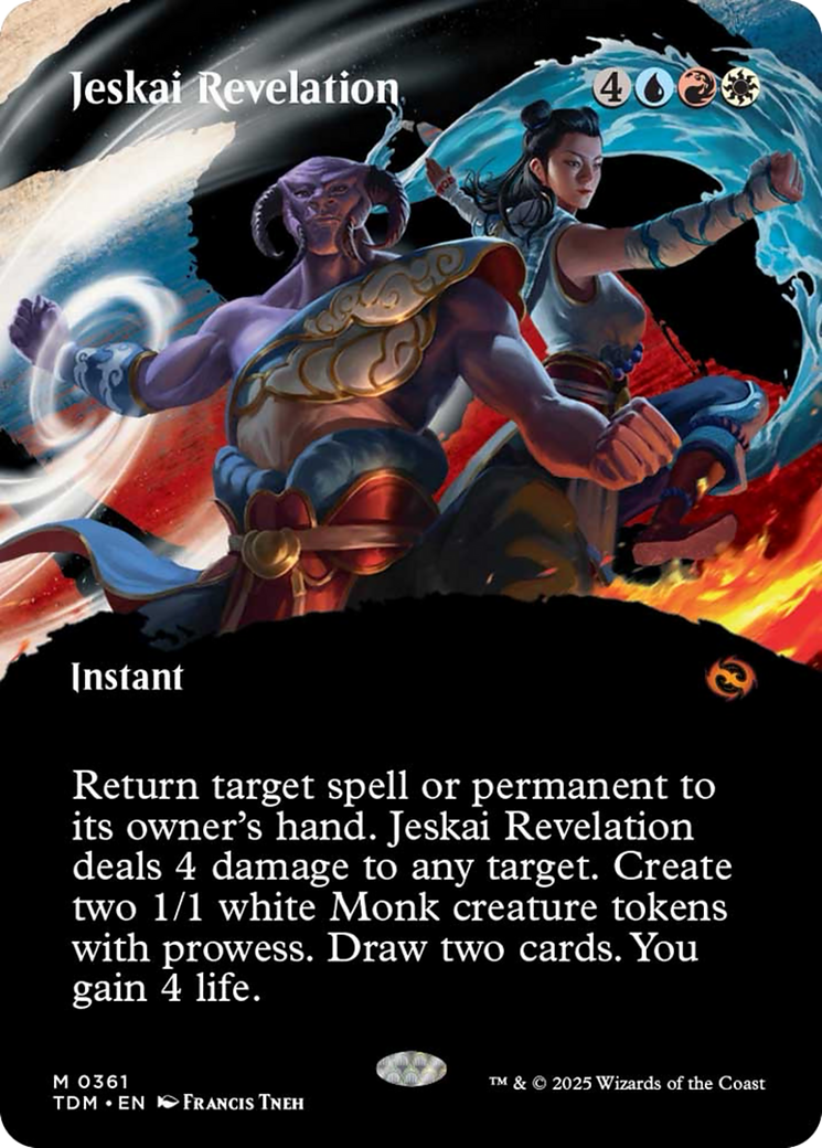 Jeskai Revelation (Borderless) [Tarkir: Dragonstorm] | Anubis Games and Hobby