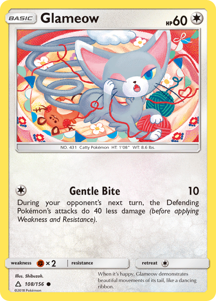 Glameow (108/156) [Sun & Moon: Ultra Prism] | Anubis Games and Hobby