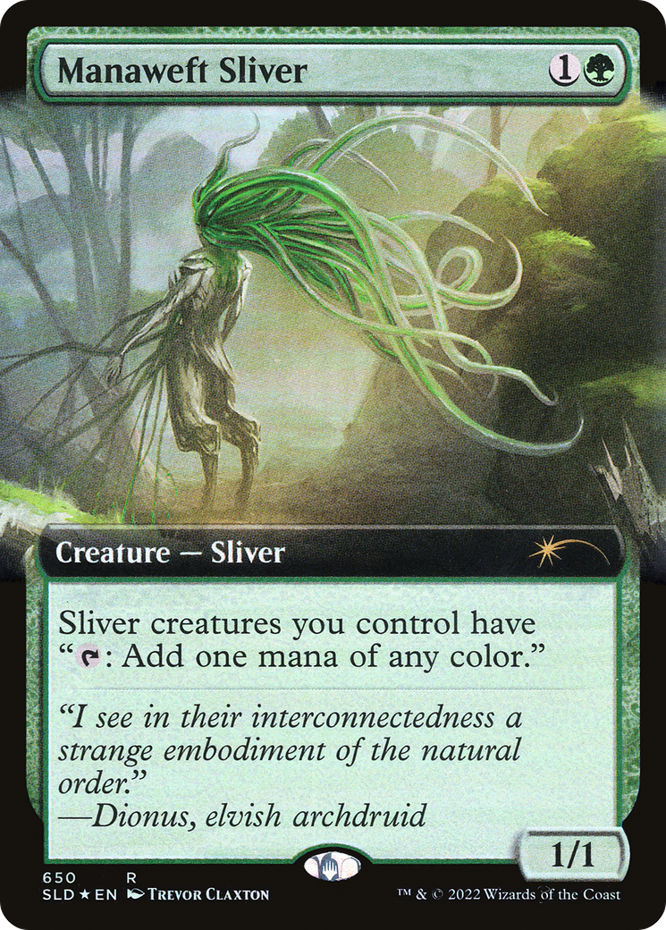 Manaweft Sliver (Extended Art) [Secret Lair Drop Promos] | Anubis Games and Hobby