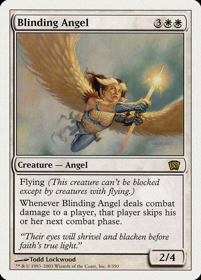 Blinding Angel (8th Edition) [Oversize Cards] | Anubis Games and Hobby