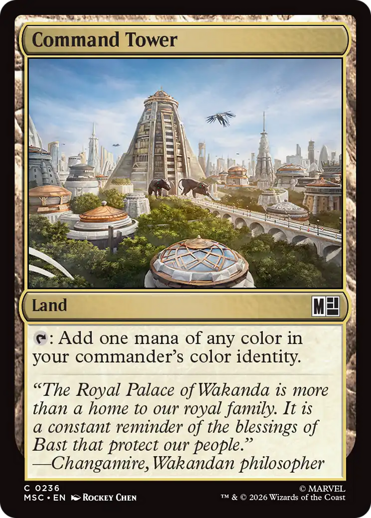 Command Tower (0236) (Surge Foil) [Marvel Super Heroes Commander] | Anubis Games and Hobby