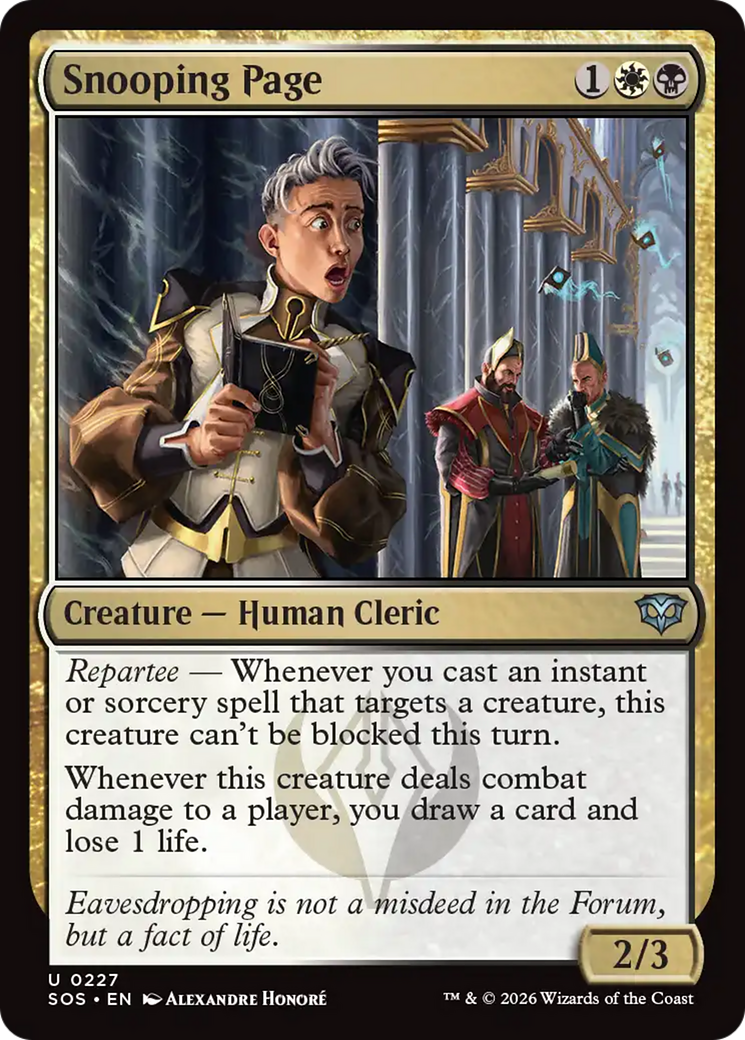 Snooping Page [Secrets of Strixhaven] | Anubis Games and Hobby