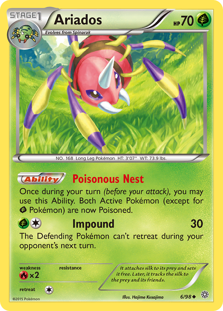 Ariados (6/98) [XY: Ancient Origins] | Anubis Games and Hobby