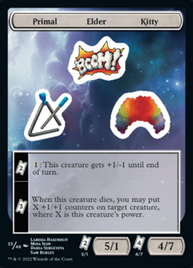 Primal Elder Kitty [Unfinity Stickers] | Anubis Games and Hobby