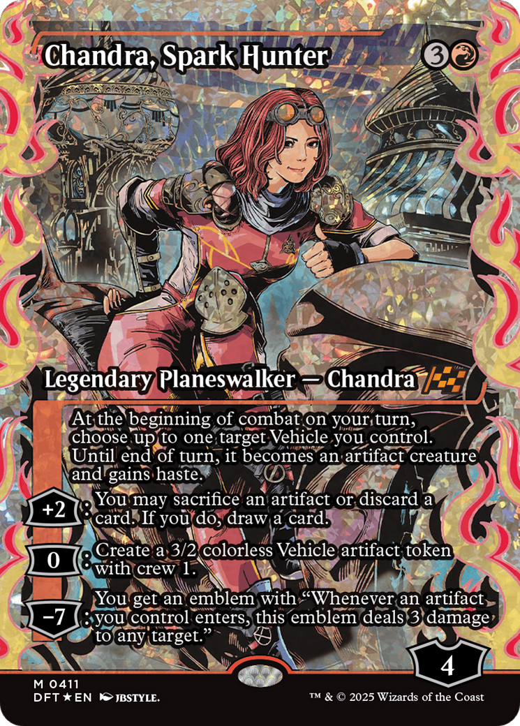 Chandra, Spark Hunter (Showcase) (Fracture Foil) [Aetherdrift] | Anubis Games and Hobby