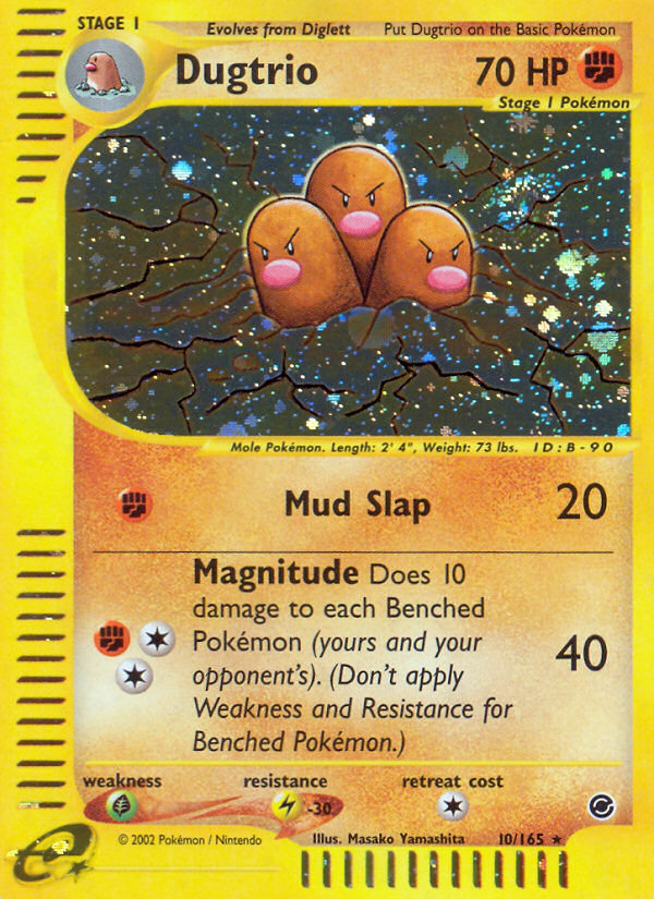Dugtrio (10/165) [Expedition: Base Set] | Anubis Games and Hobby