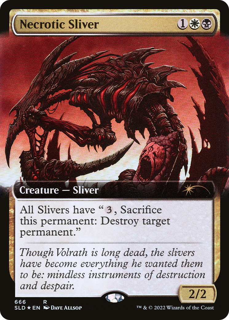 Necrotic Sliver (Extended Art) [Secret Lair Drop Promos] | Anubis Games and Hobby