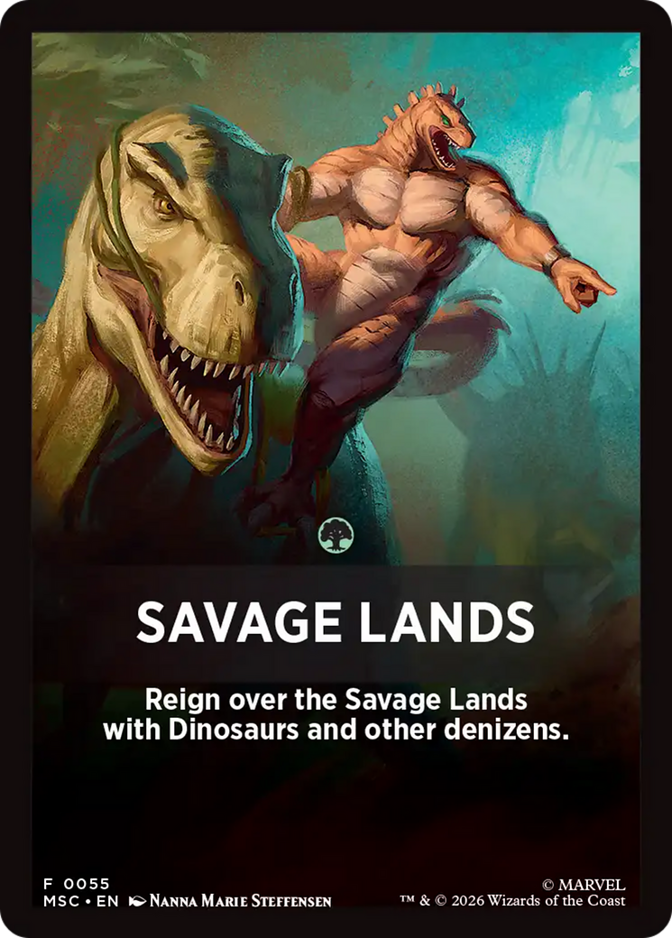 Savage Lands Theme Card [Marvel Super Heroes Commander] | Anubis Games and Hobby