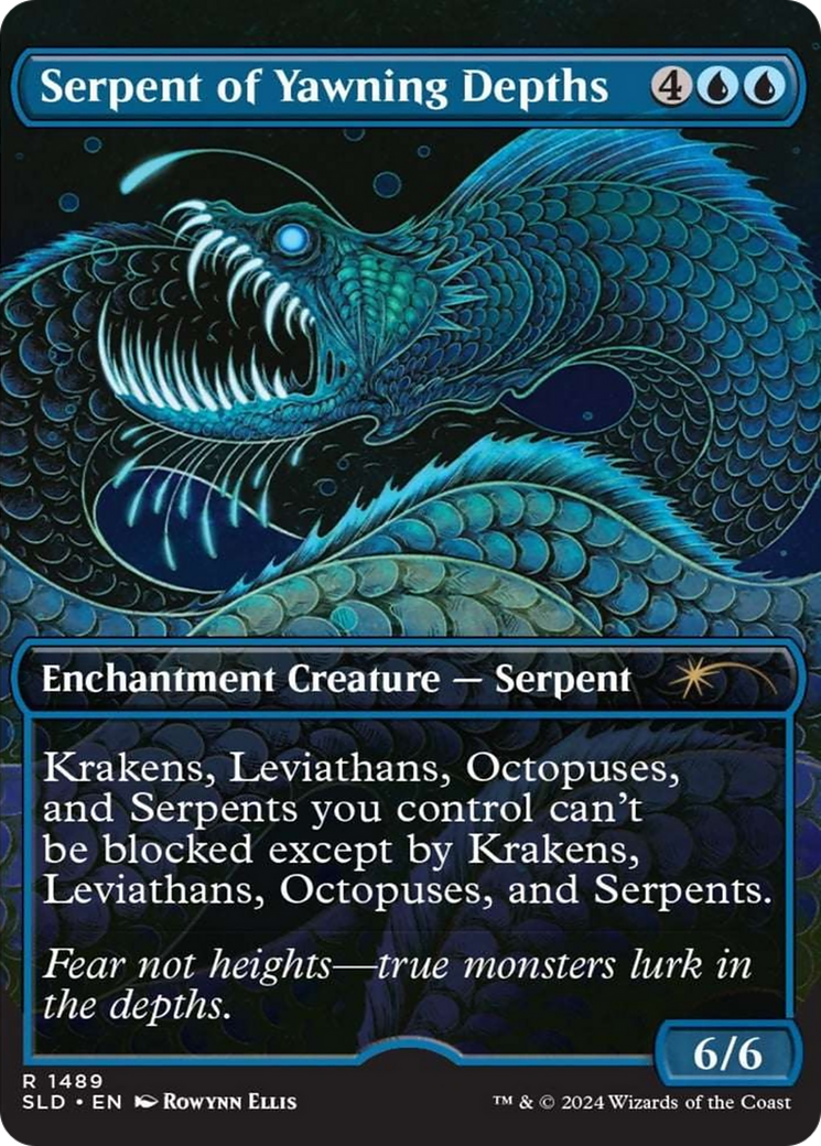 Serpent of Yawning Depths (Rainbow Foil) [Secret Lair Drop Series] | Anubis Games and Hobby