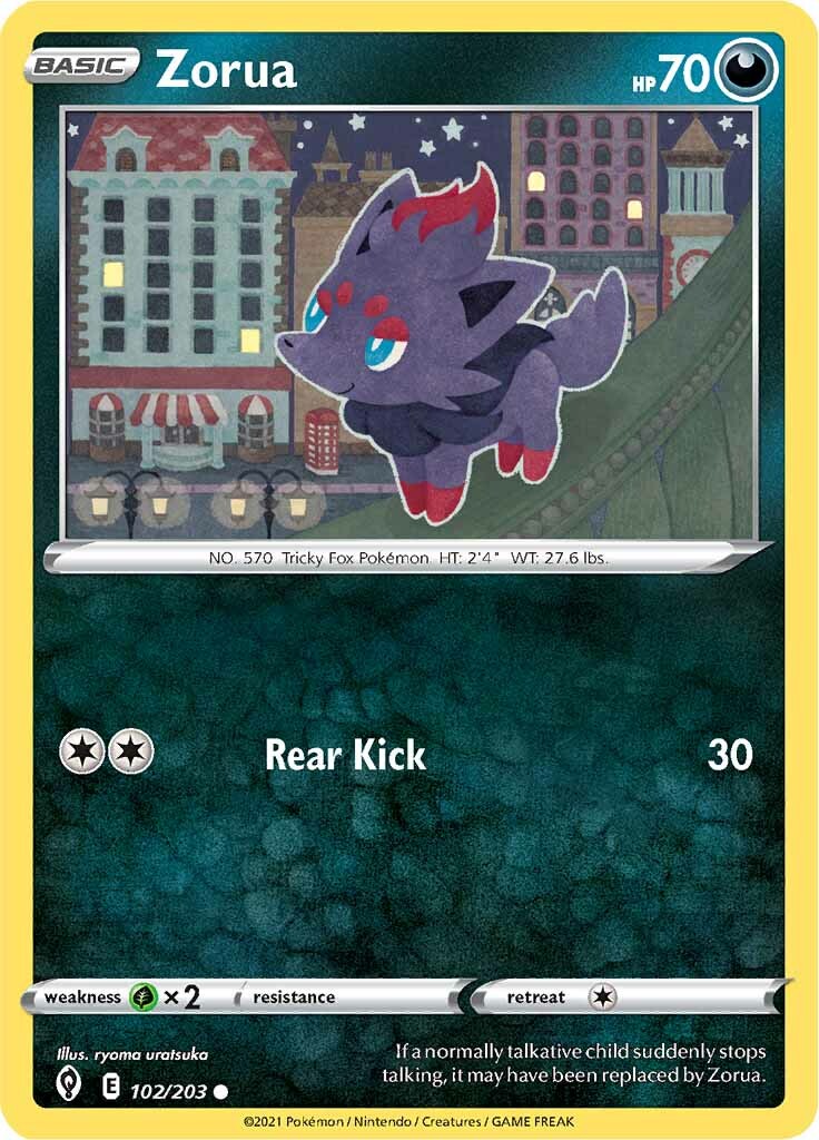 Zorua (102/203) [Sword & Shield: Evolving Skies] | Anubis Games and Hobby