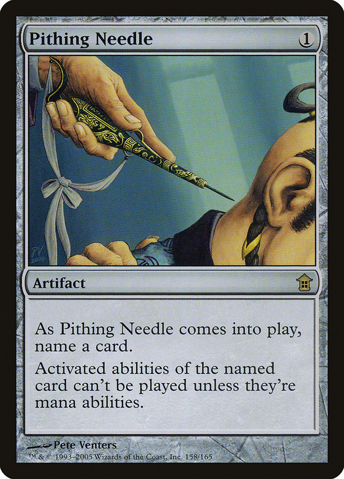 Pithing Needle [Saviors of Kamigawa] | Anubis Games and Hobby