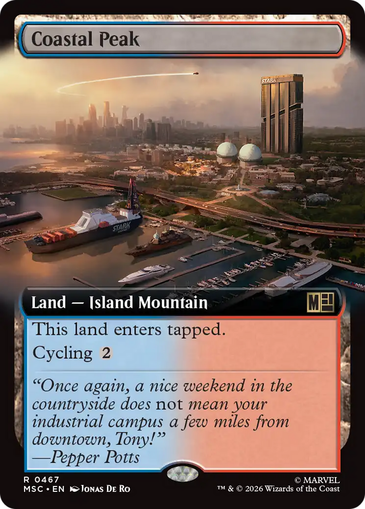 Coastal Peak (Extended Art) [Marvel Super Heroes Commander] | Anubis Games and Hobby
