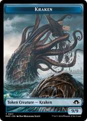 Eldrazi Spawn // Kraken Double-Sided Token [Modern Horizons 3 Tokens] | Anubis Games and Hobby