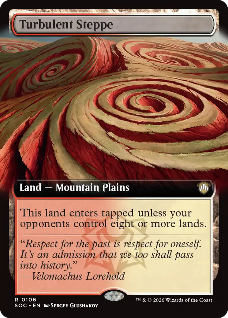 Turbulent Steppe (Extended Art) [Secrets of Strixhaven Commander] | Anubis Games and Hobby