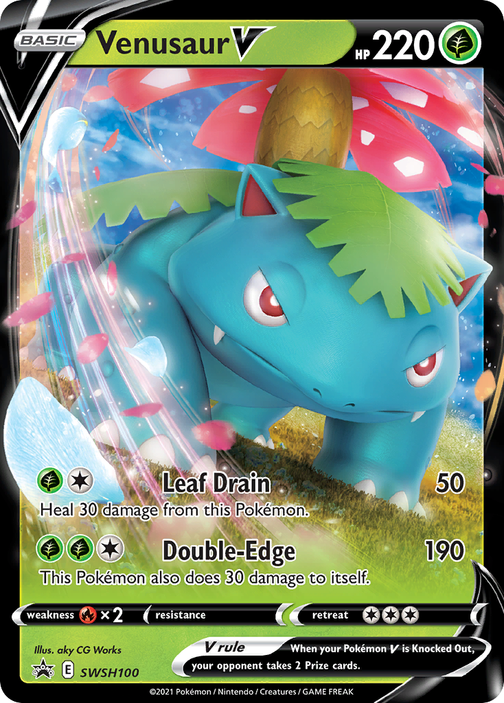Venusaur V (SWSH100) [Sword & Shield: Black Star Promos] | Anubis Games and Hobby