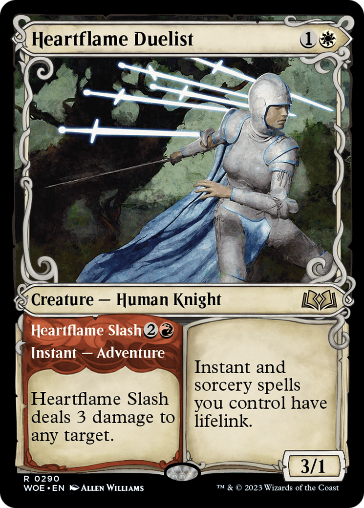 Heartflame Duelist // Heartflame Slash (Showcase) [Wilds of Eldraine] | Anubis Games and Hobby