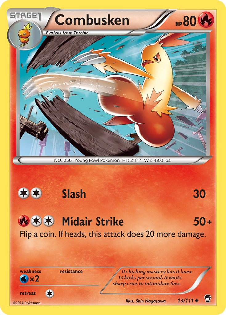 Combusken (13/111) [XY: Furious Fists] | Anubis Games and Hobby