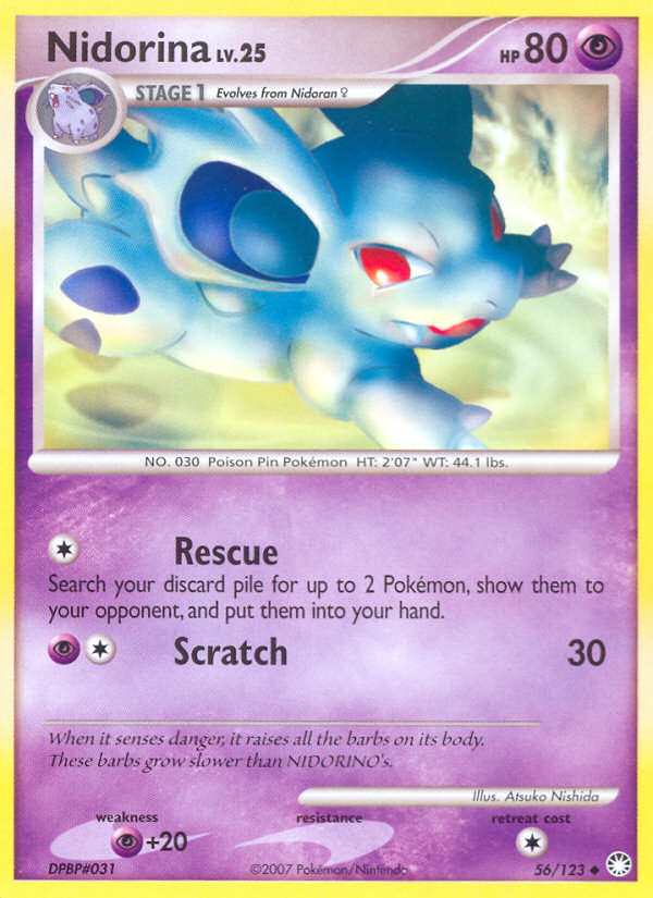 Nidorina (56/123) [Diamond & Pearl: Mysterious Treasures] | Anubis Games and Hobby