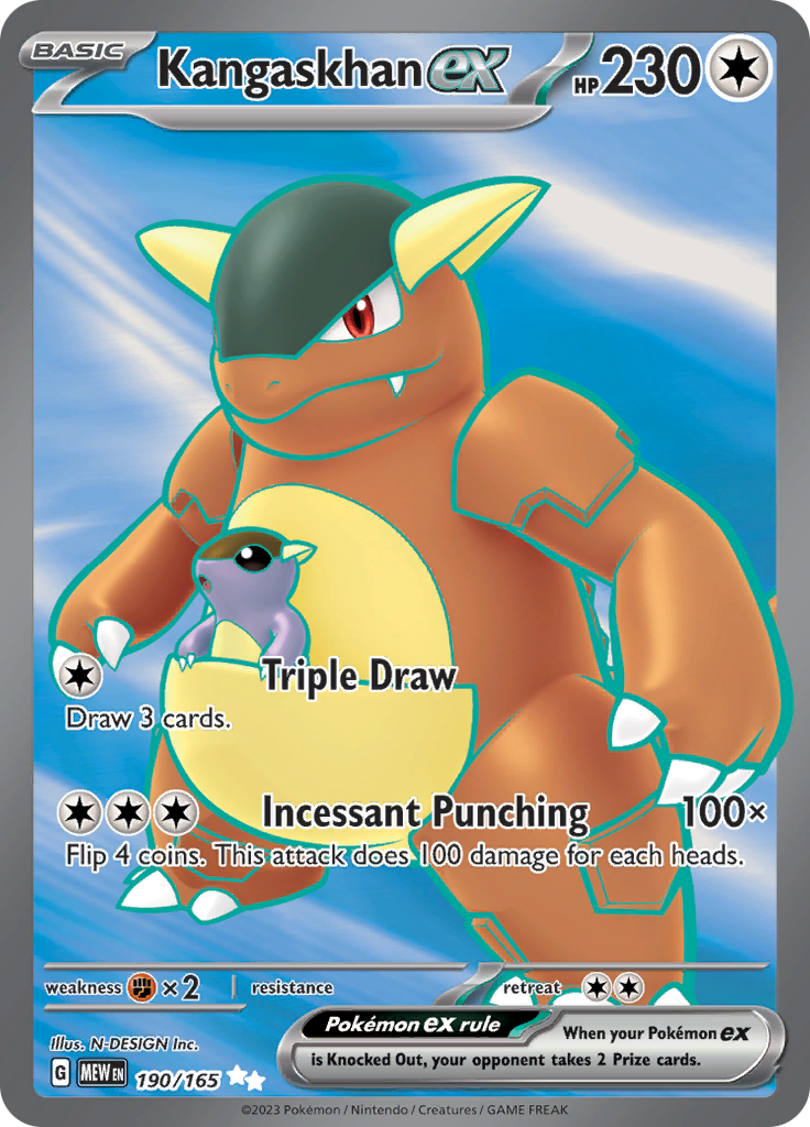 Kangaskhan ex (190/165) [Scarlet & Violet 151] | Anubis Games and Hobby