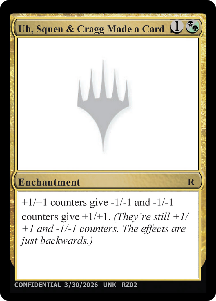 Uh, Squen & Cragg Made a Card [Unknown Event] | Anubis Games and Hobby