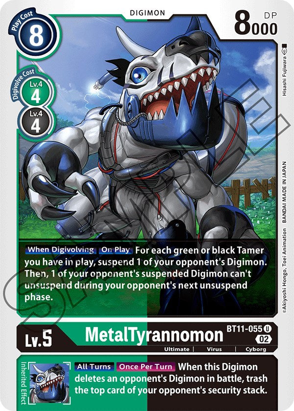 MetalTyrannomon [BT11-055] [Dimensional Phase] | Anubis Games and Hobby