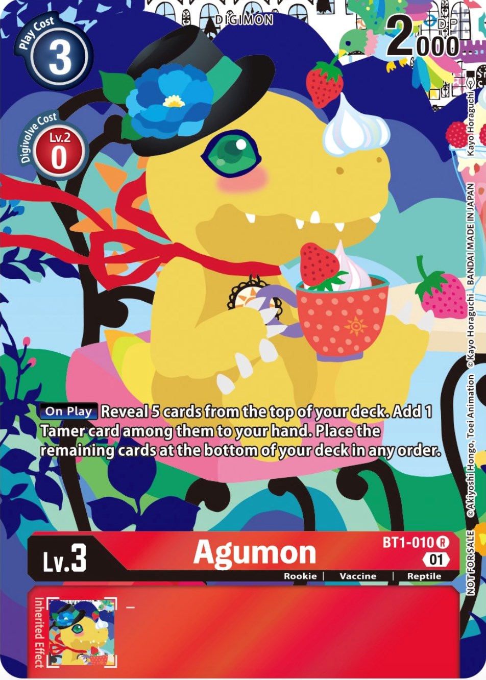 Agumon [BT1-010] (Tamer's Card Set 2 Floral Fun) [Release Special Booster Promos] | Anubis Games and Hobby