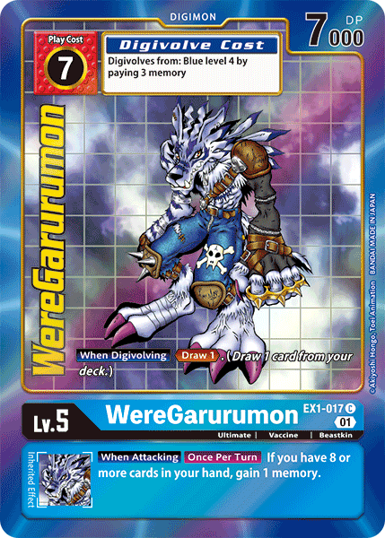 WereGarurumon [EX1-017] (Alternate Art) [Classic Collection] | Anubis Games and Hobby