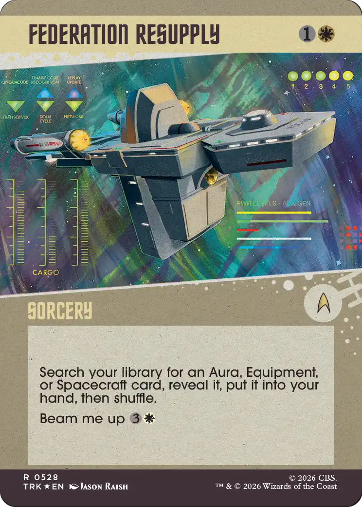 Federation Resupply (Showcase) (Surge Foil) [Star Trek] | Anubis Games and Hobby
