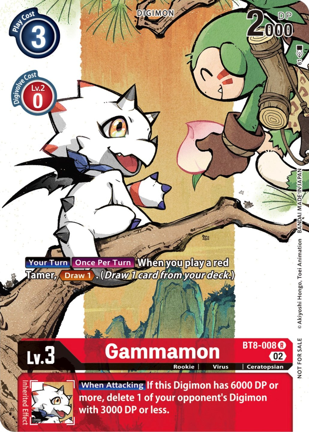 Gammamon [BT8-008] (Digimon Illustration Competition Promotion Pack) [New Awakening Promos] | Anubis Games and Hobby