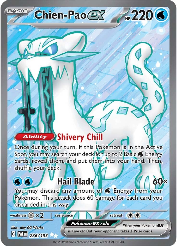 Chien-Pao ex (236/193) [Scarlet & Violet: Paldea Evolved] | Anubis Games and Hobby