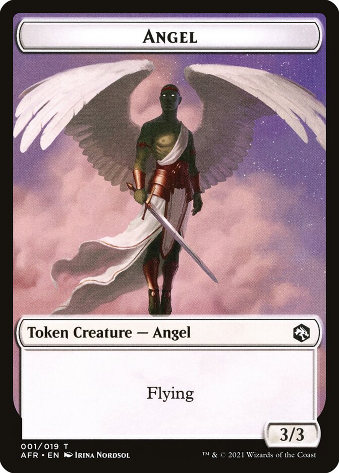 Angel // Dog Illusion Double-Sided Token [Dungeons & Dragons: Adventures in the Forgotten Realms Tokens] | Anubis Games and Hobby